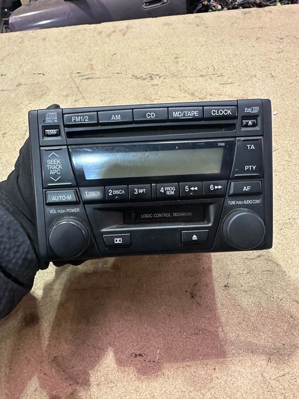 MAZDA MX5 MK2.5 NBFL 01-05 1.6 1.8 SILVER DOUBLE DIN STEREO RADIO CD TAPE PLAYER