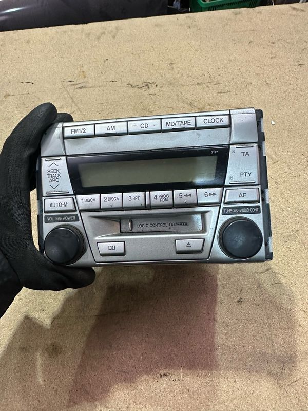 MAZDA MX5 MK2.5 NBFL 01-05 1.6 1.8 SILVER DOUBLE DIN STEREO RADIO CD TAPE PLAYER