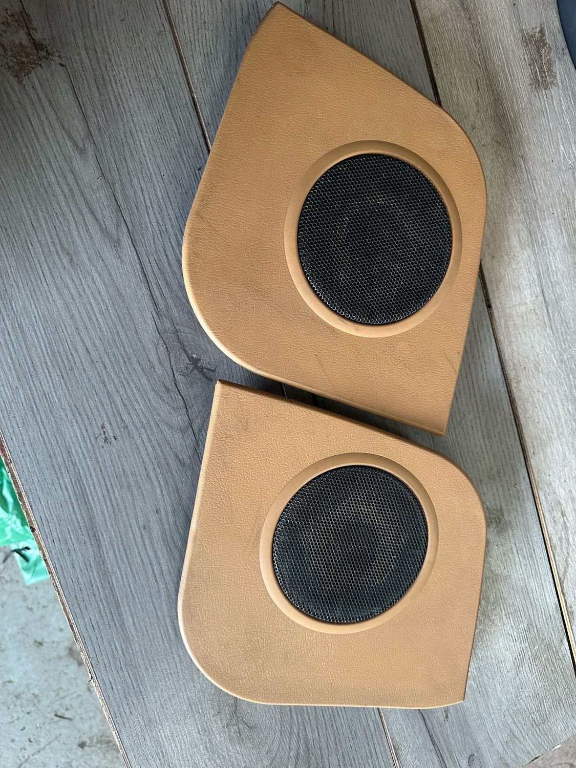 MAZDA MX5 EUNOS (MK1 1989 - 1993) DOOR SPEAKER COVER PANELS - LEFT & RIGHT PAIR TAN