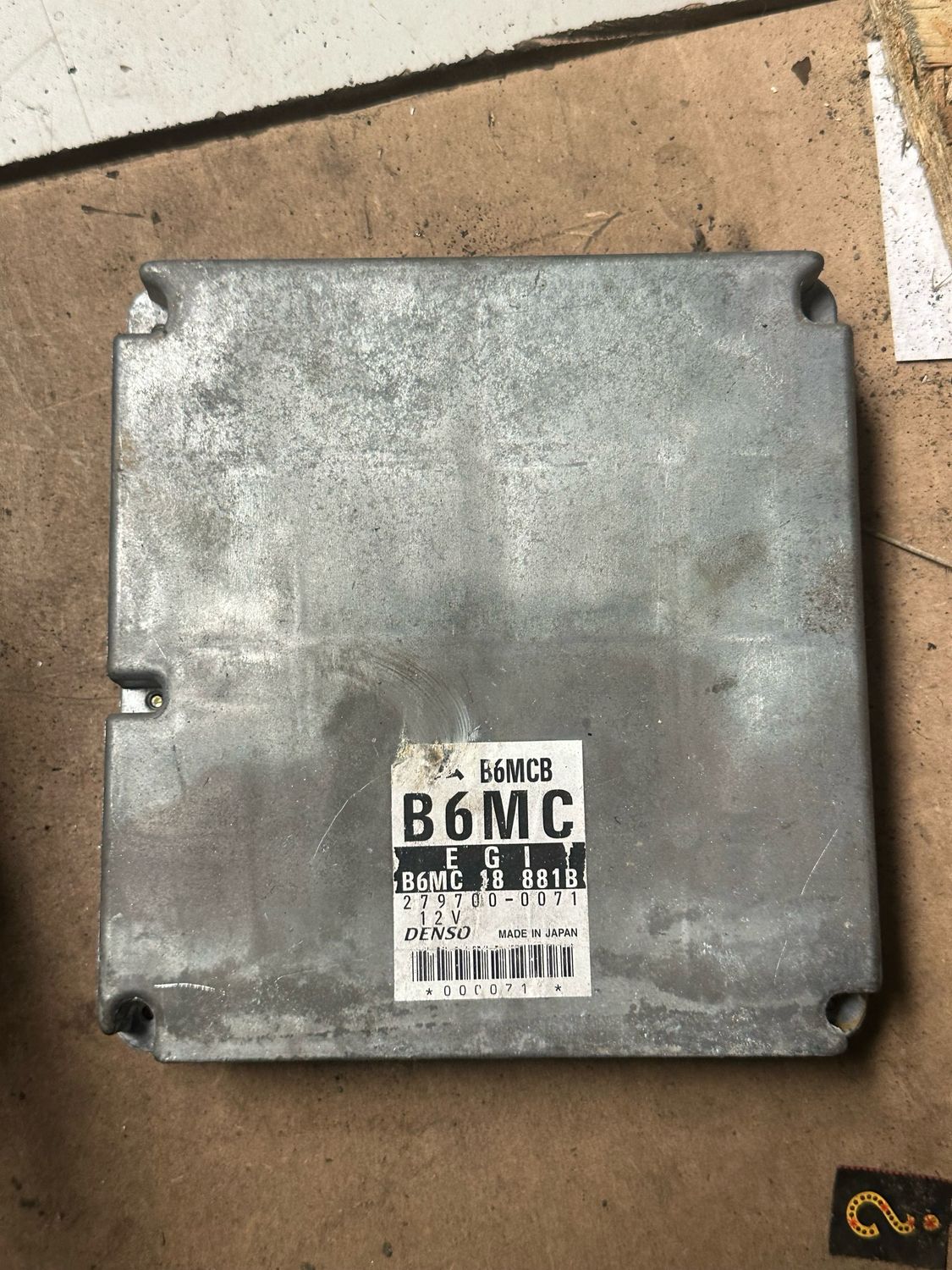 MAZDA MX5 MK2 1.6 B6MC ECU 1998-2000 MANUAL