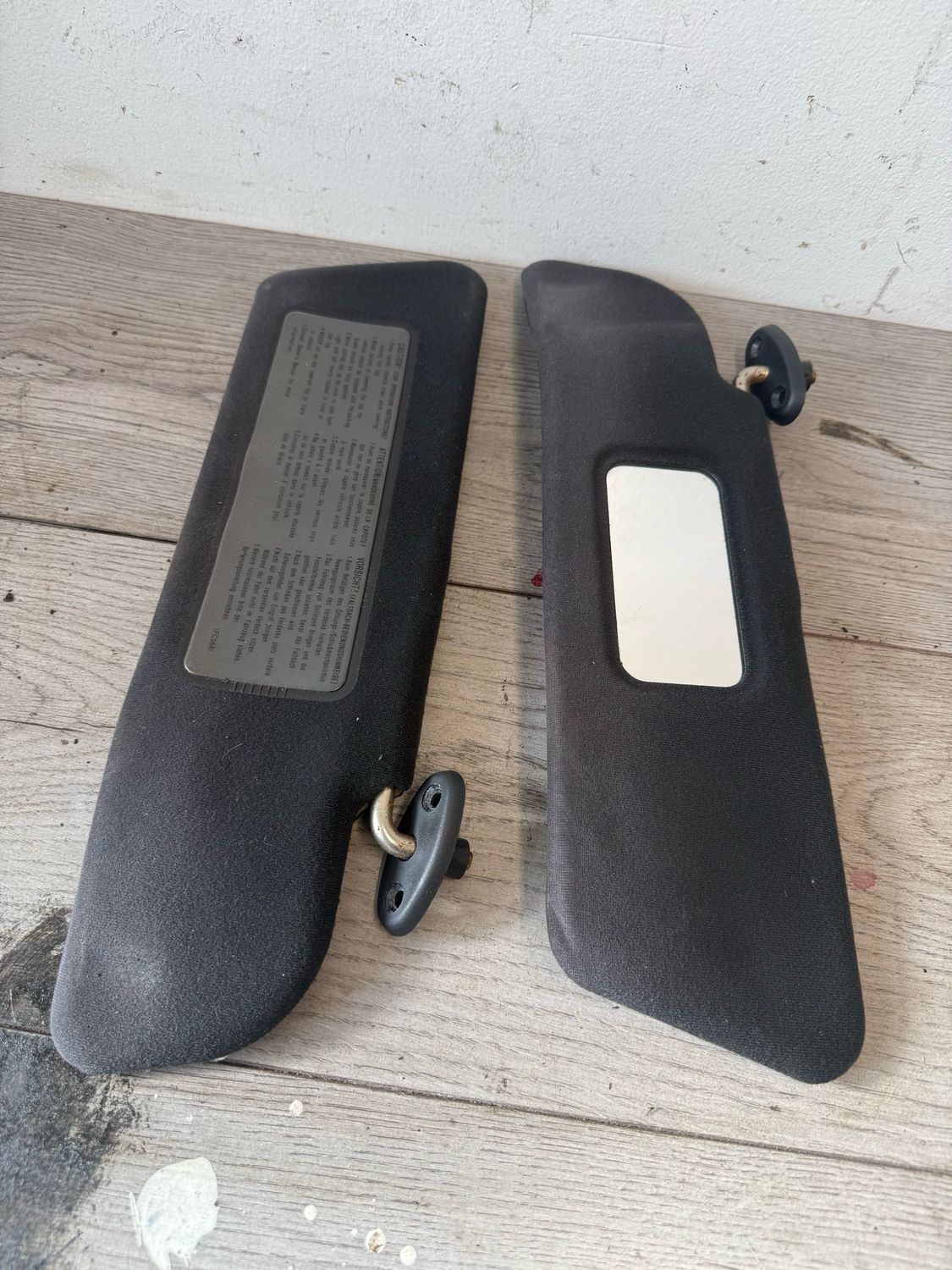 MAZDA MX5 SUN VISORS - PAIR - LEFT & RIGHT - 1999 2002 MK1 MK2 MK2.5