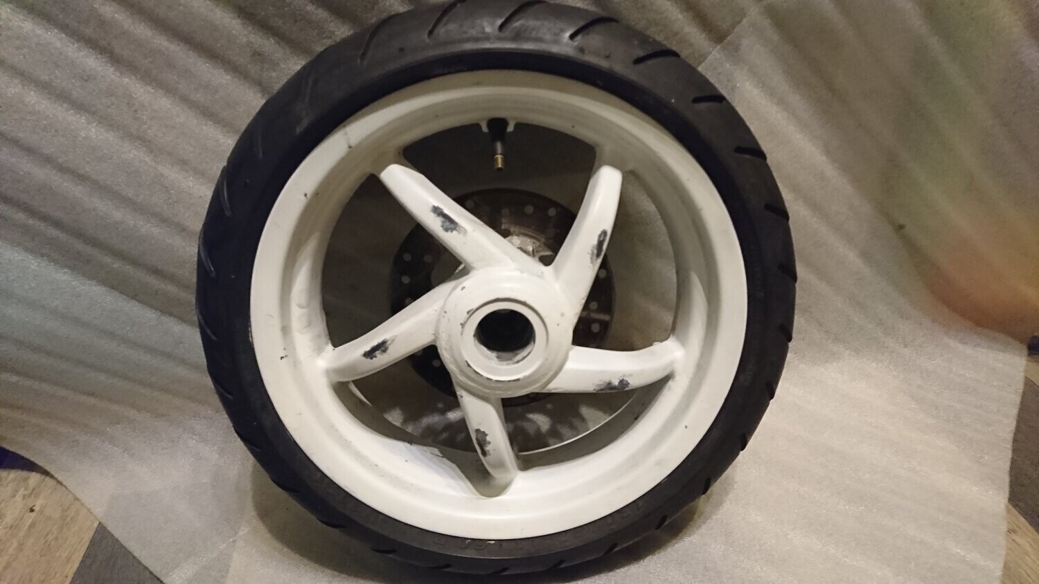 Felge Aprilia SR50 Morini Scheibe Weiss  E-13x3,50. 130/60-13