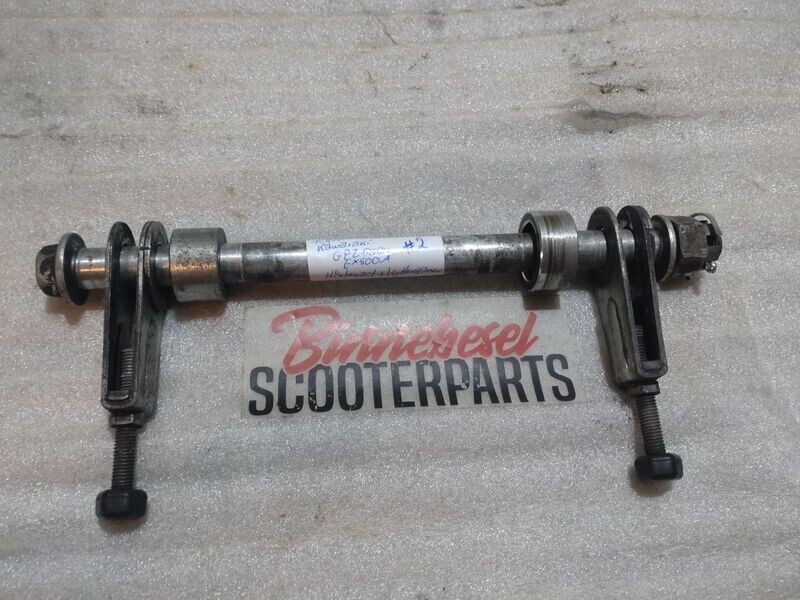 Achse Kawasaki GPZ 500s EX500A Hinterrad +Kettenspanner Paar #2