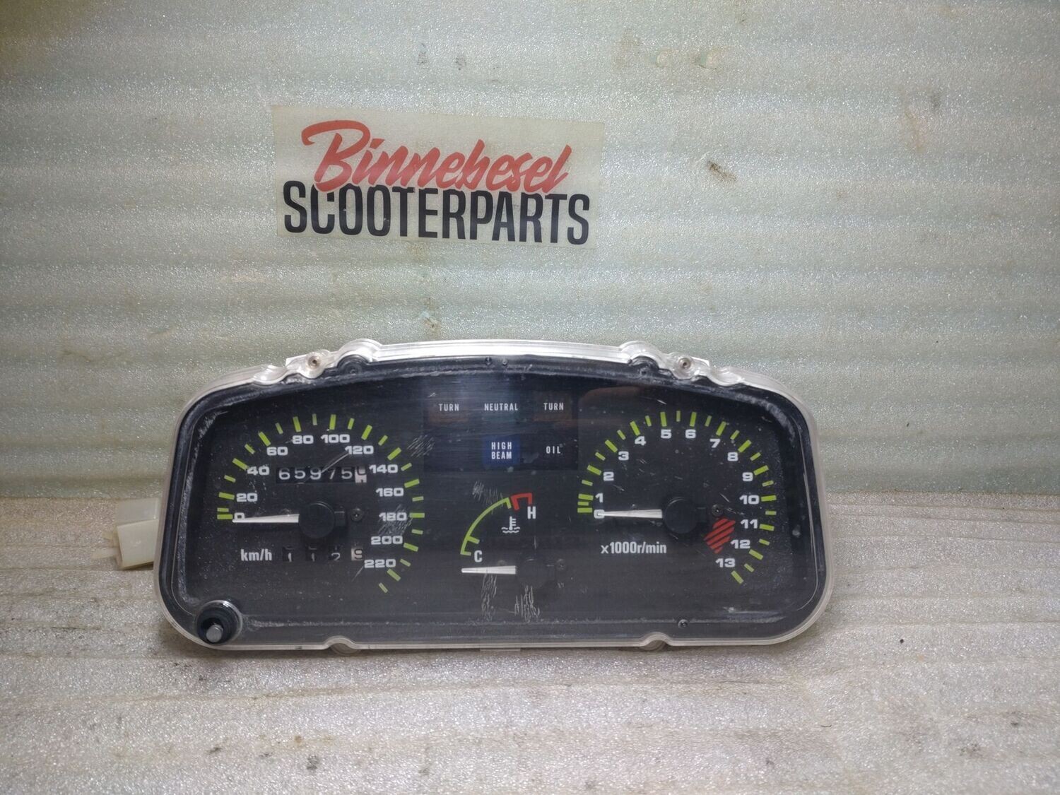 Tacho Kawasaki GPZ 500s EX500A #4 Instrumente Komplett Gehäuse Defekt
