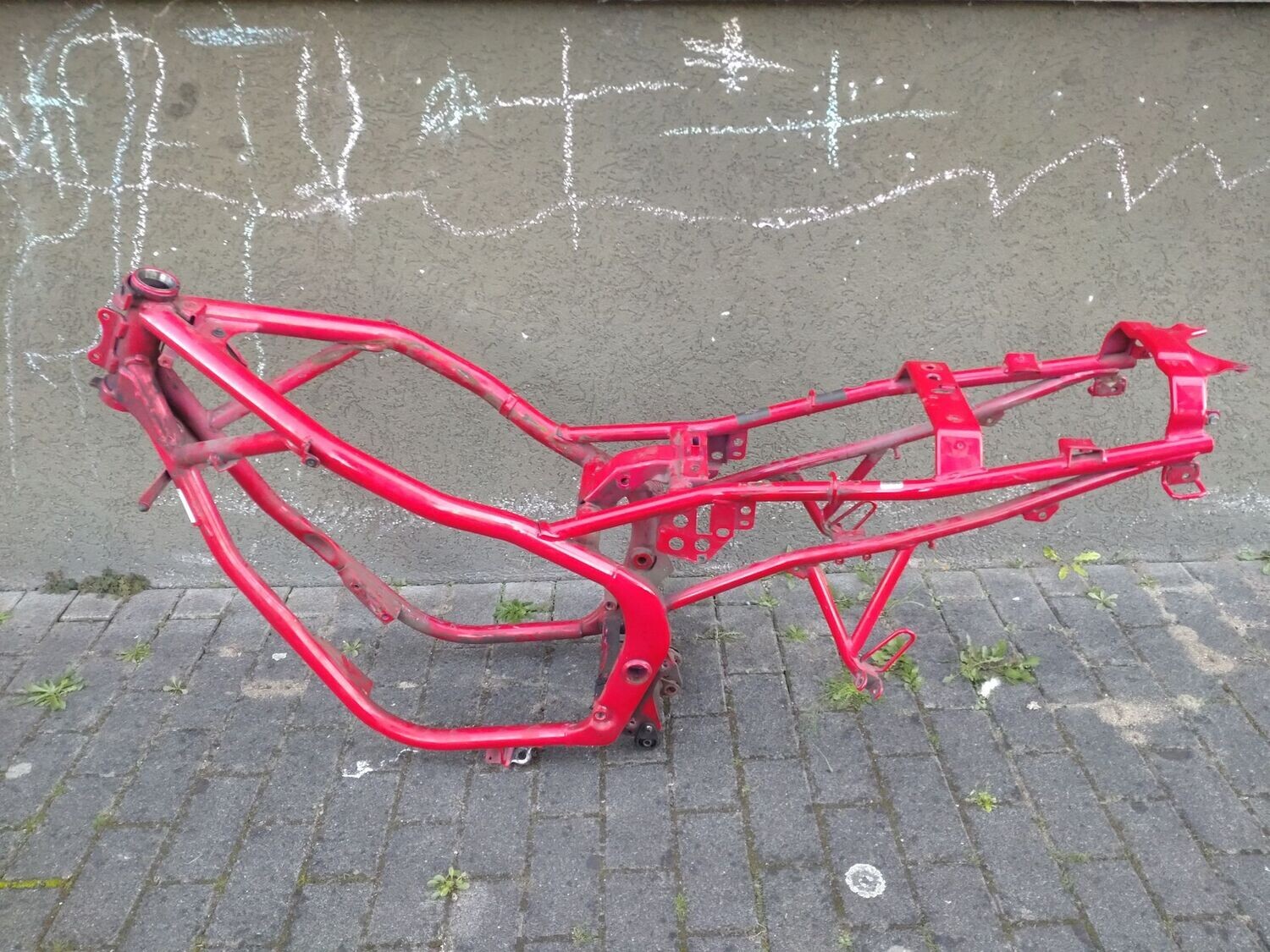 Fahrgestell Yamaha XJ 600 S Diversion Rot 4BR021821 +Brief +Schein