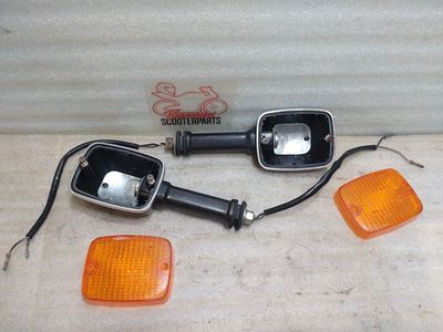 Blinker Suzuki GSX 400 E GK53C Hinten Paar #1 Gläser zerkratzt rissig