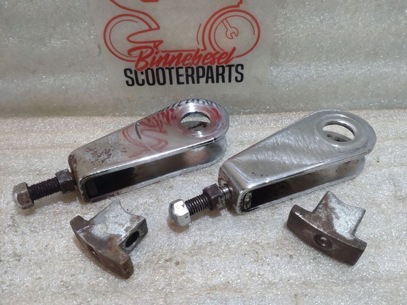 Kettenspanner Suzuki GSX 400 E GK53C Hinterrad Paar #1 Komplett
