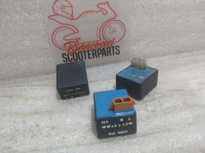 Blinker-Relais Derbi Vamos 12V 12Wx2 +1,2W Ref.10011