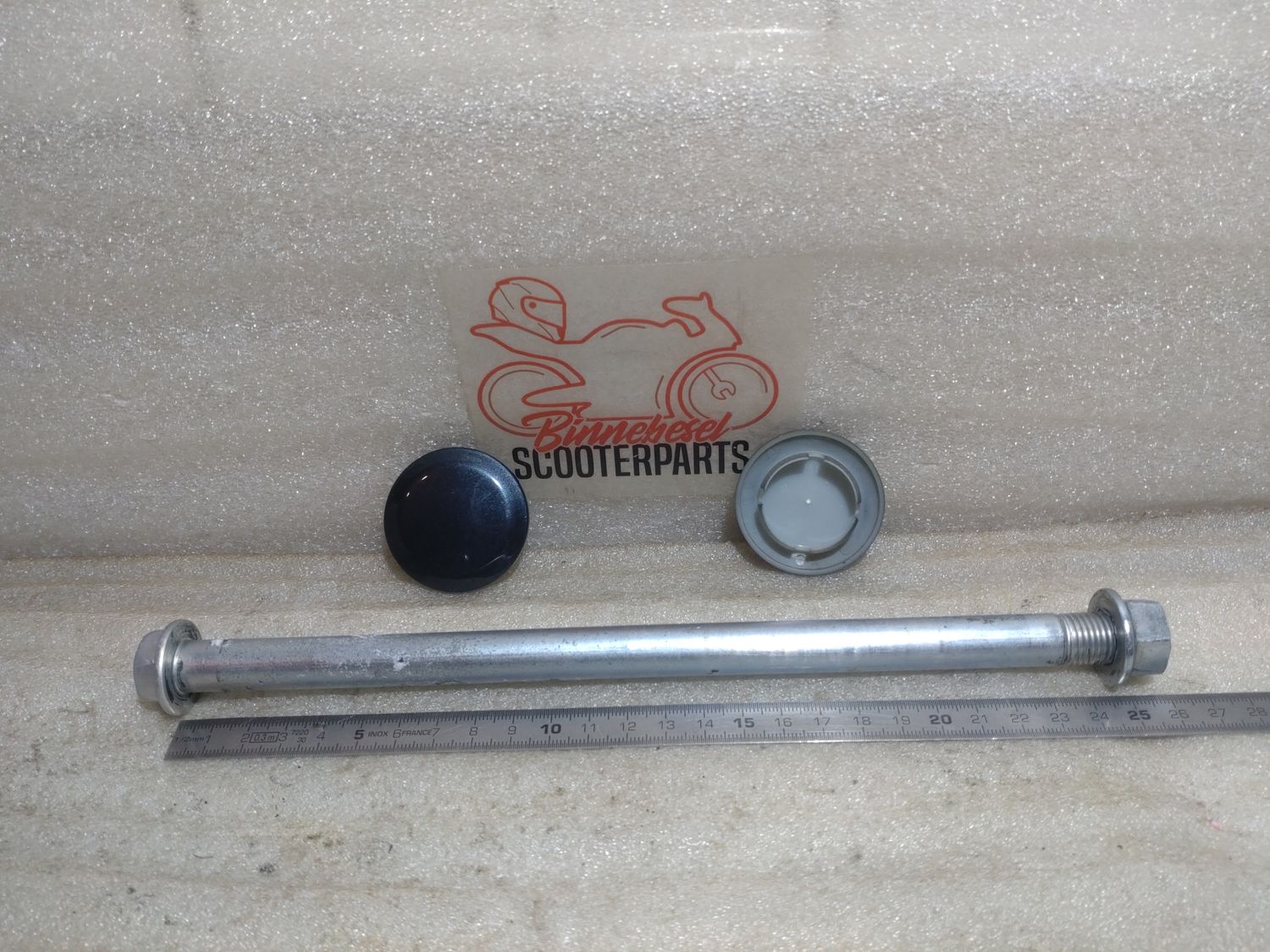 Achse Kawasaki ER-5 Schwinge +Abdeckungen