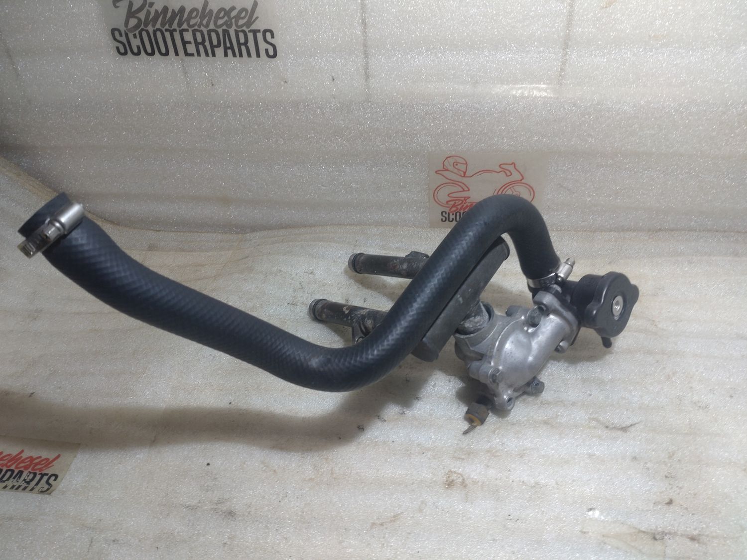 Thermostat Kawasaki ER-5 +Gehäuse +Temeraturfühler +Einfüllstutzen Kühlmittel