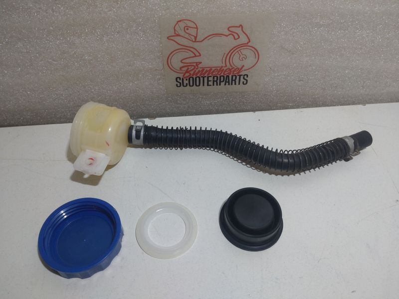 Bremsflüssigkeitsbehälter Kawasaki ZZR 600 D ZX600D Hinterradbremse +Deckel +Membrane