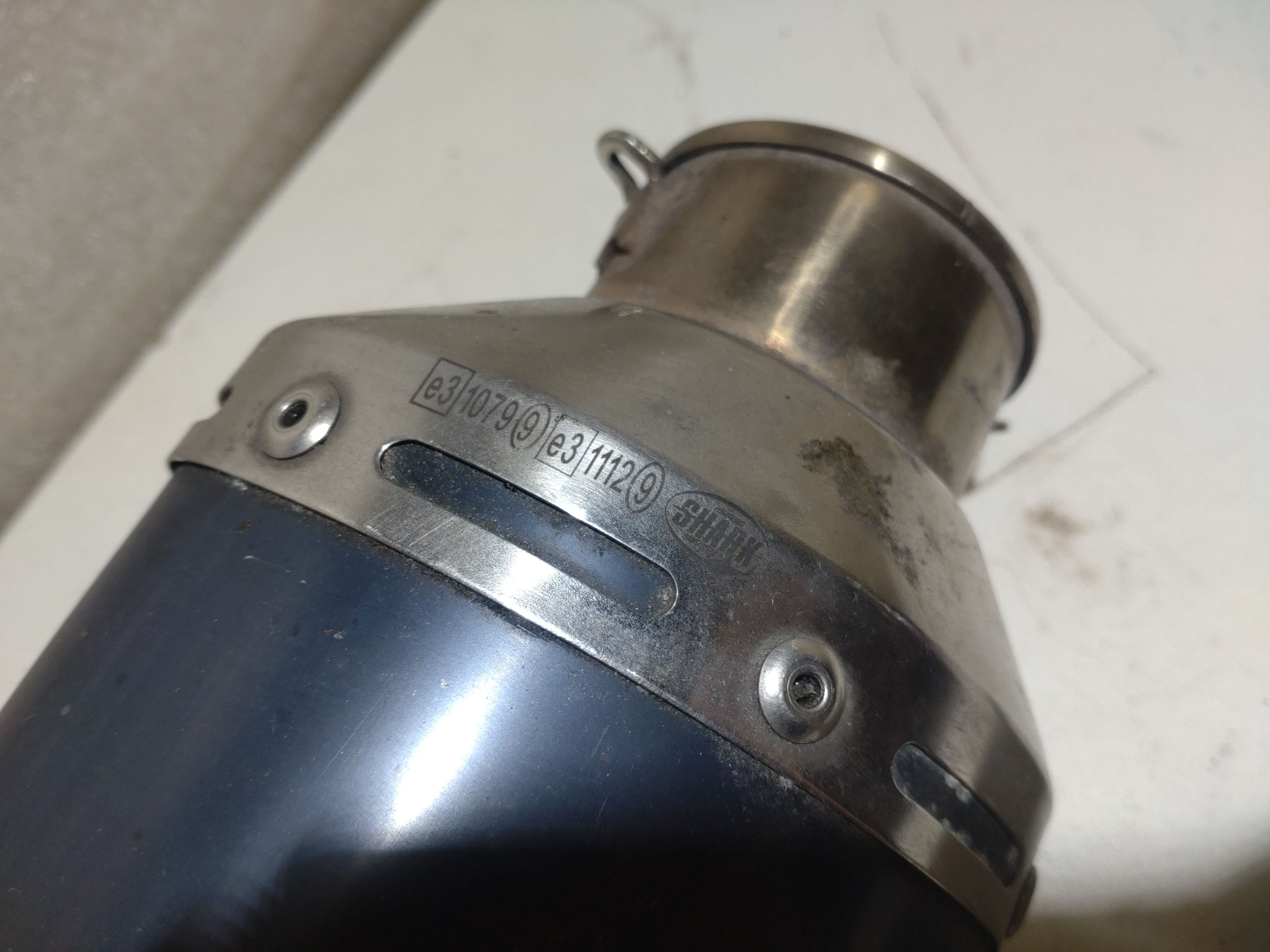 Auspuff Shark DSX 5 60mm Endschalldämpfer e3 1079 9 e3 1112 9 Triumph Tiger 800