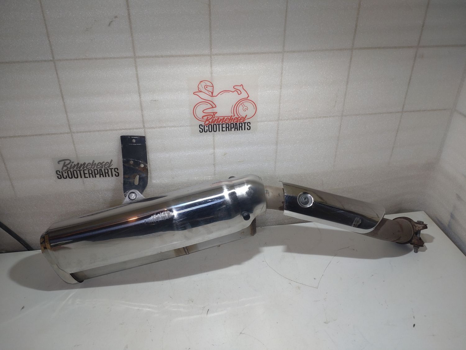 Auspuff Honda VFR 800 FI RC46 Endschalldämpfer HM MCW E1 (kleines Loch an Schweissnaht)
