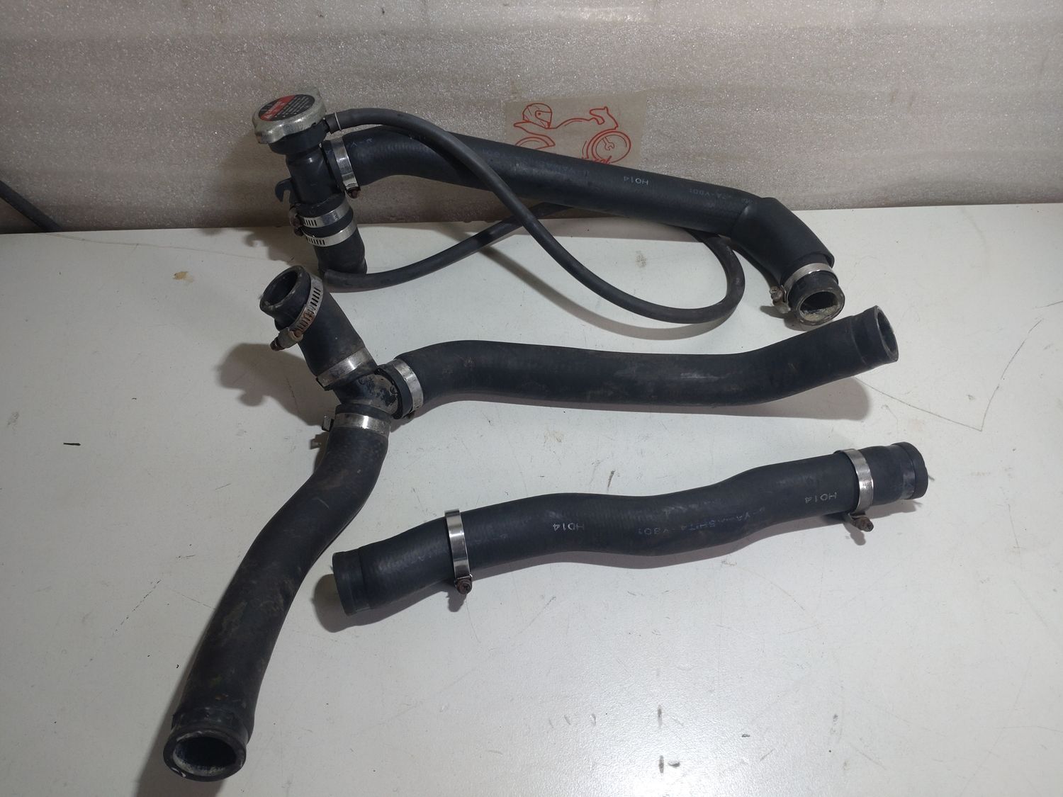 Einfüllstutzen Honda VFR 800 FI RC46 Kühlmittel +Deckel +Kühlmittelschlauch