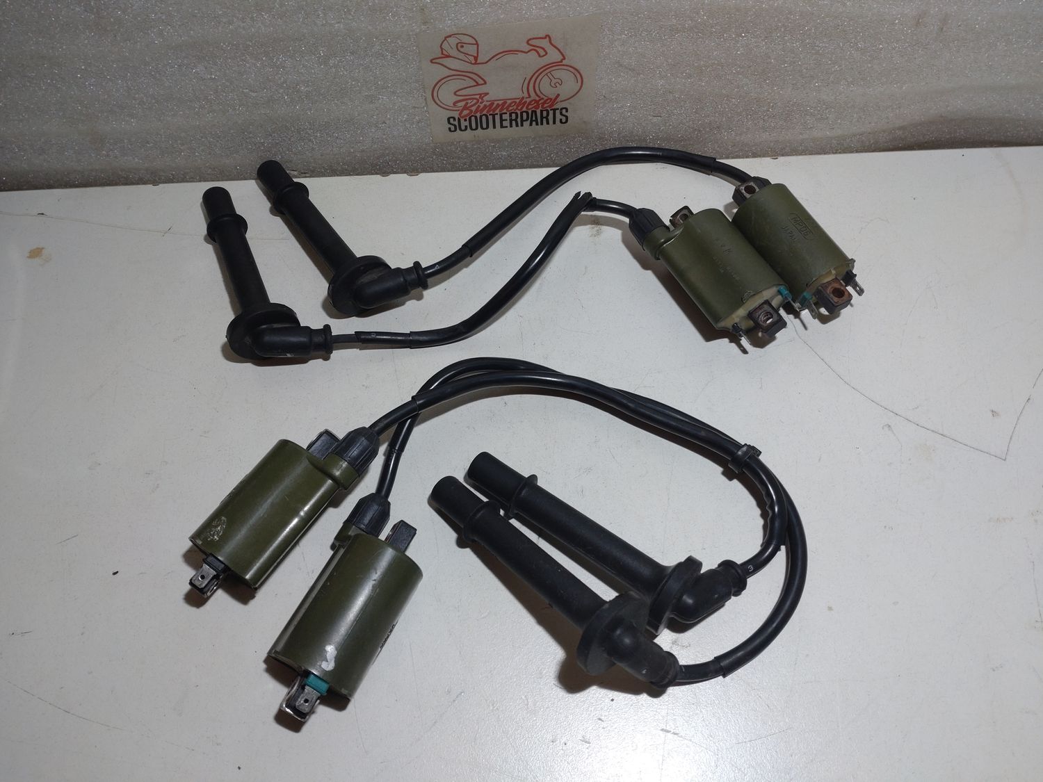 Zündspulen Honda VFR 800 FI RC46 Komplett Set 4x Tec MP06 +Zündkerzenstecker