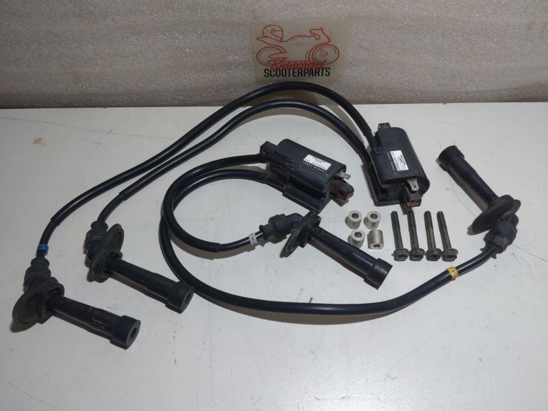 Zündspulen Suzuki GSX 600 FU AJ Komplett Nippin Denso +Kerzenstecker 33420-19C01 129700-2191 12V