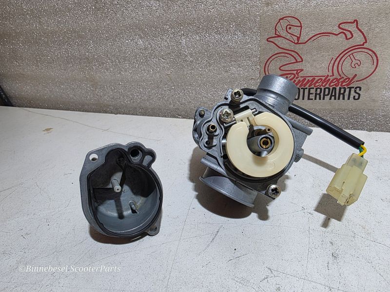 Vergaser 12mm Rundschieber Minarelli PY Gurtner Yamaha Zest 50 4FW #6 Komplett +E-Choke geprüft+gereinigt