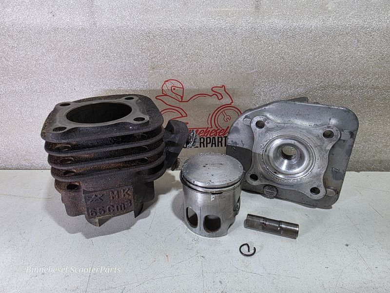 Zylinder Minarelli Liegend AC 65ccm Aprilia SR50 Old 1994 Original Minarelli Bastler +Kolben 46mm +Zylinderkopf 50er Zylinder Minarelli Liegend AC 65ccm Aprilia SR50 Old 1994 Original Minarelli Bastler +Kolben 46mm +Zylinderkopf 50er