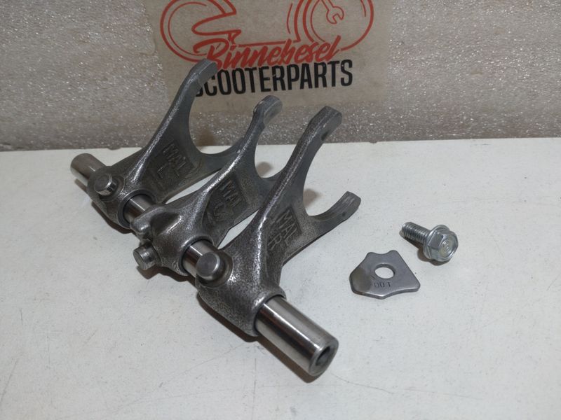 Schaltgabeln Honda CBR 919 RR SC33 #2 Komplett +Welle +Feststellplatte 24211 +24212 +24213-MAL-600