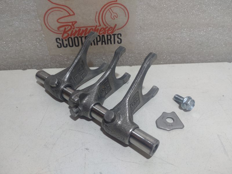 Schaltgabeln Honda CBR 900 RR SC33 #3 Komplett +Welle +Feststellplatte 24211+ 24212 +24213-MAL-600