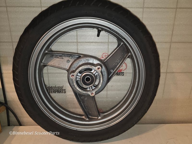 Felge Kawasaki GPZ 500s EX500D Hinten Enkei R-1267 J17xMT3,50 +Reifen 130-70-17 von 2004