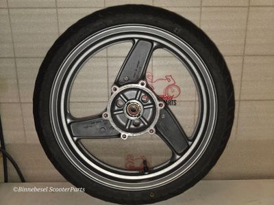 Felge Kawasaki GPZ 500s EX500D Vorn Asahi F-1314 J17xMT3,00 +Reifen 110-70-17 von 2005