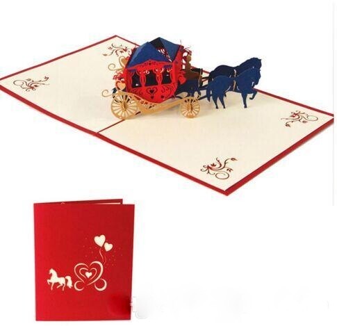 Pop Up Horse &amp; Carriage Card