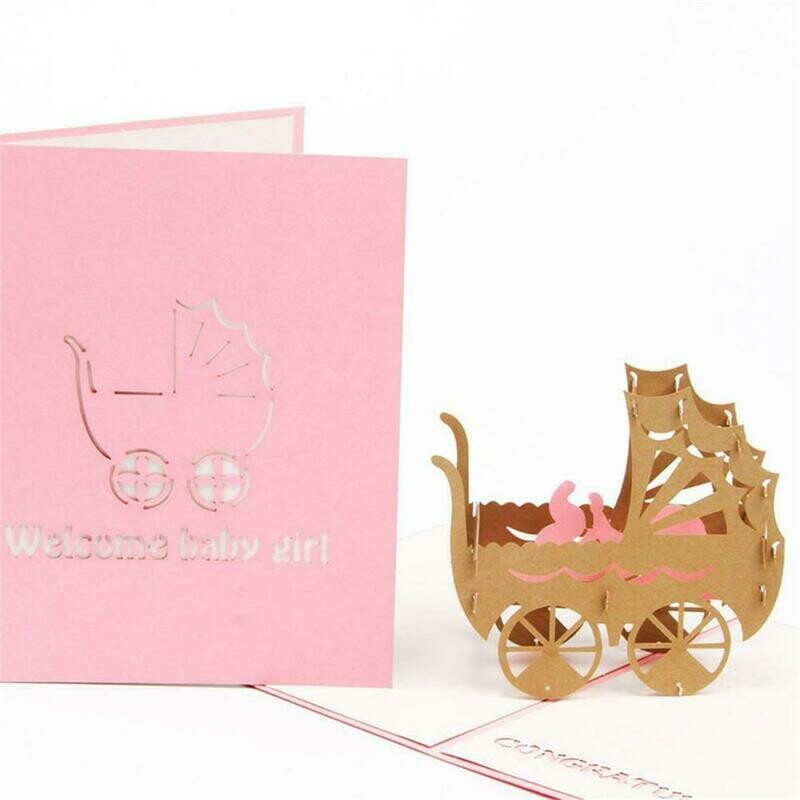 Pop Up New Baby Card