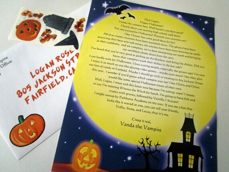 Letter from a Spooky Being for Halloween