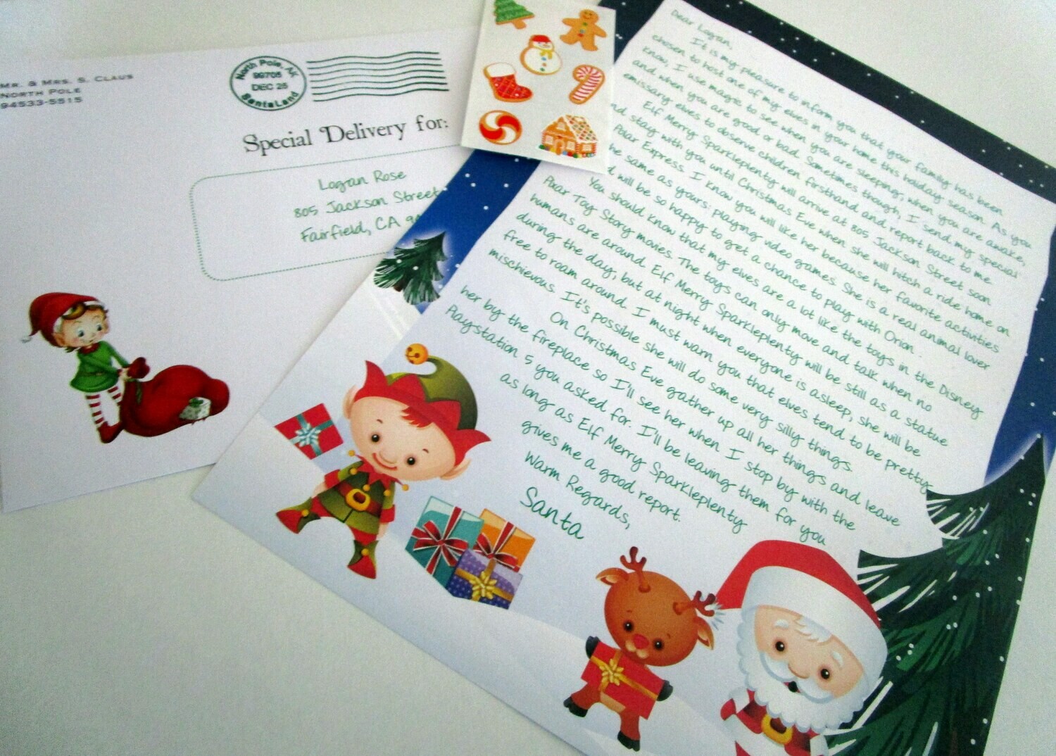 Magic Elf Personalized Letter