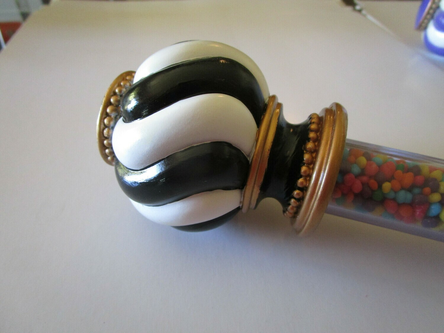 Candy Walking Cane Replica, Contract, &amp; More!, Which would you like?: Wonka Cane with Black Topper &amp; Digital Files