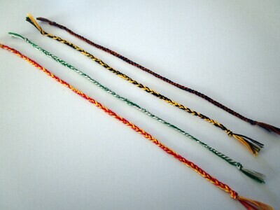 House colors braided friendship bracelet