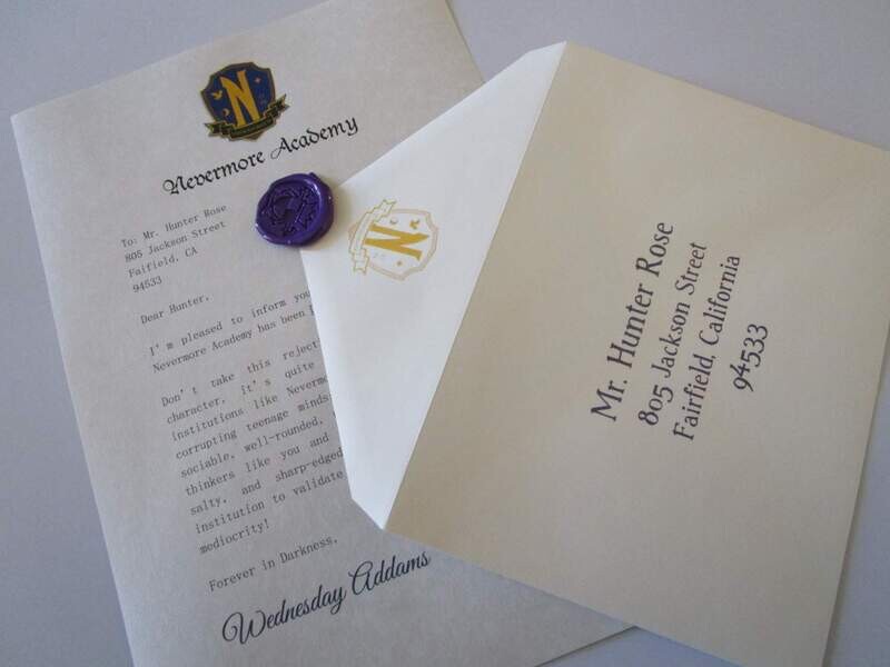 Nevermore Academy Acceptance or Rejection Letter