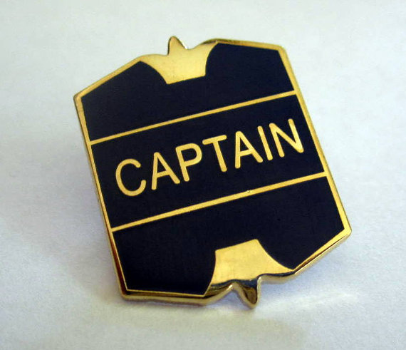 Wizarding Sports Team Captain Badge / Pin, Color?: Blue Captain Pin