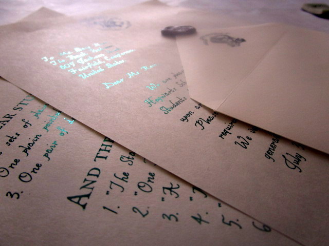 Magic Wizarding Acceptance Letter (British School), Package: Acceptance Letter