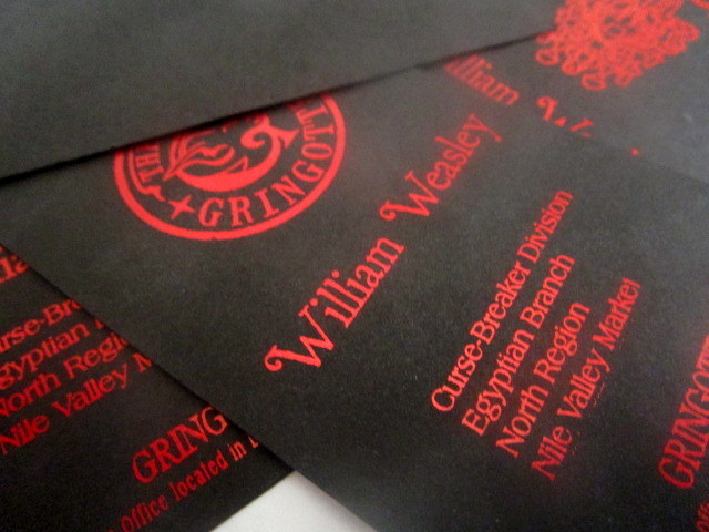 Wizarding Bank Business Cards (10)
