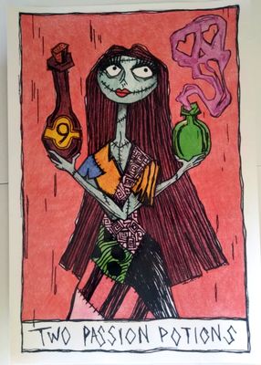 Christmas Nightmare Tarot Card Poster