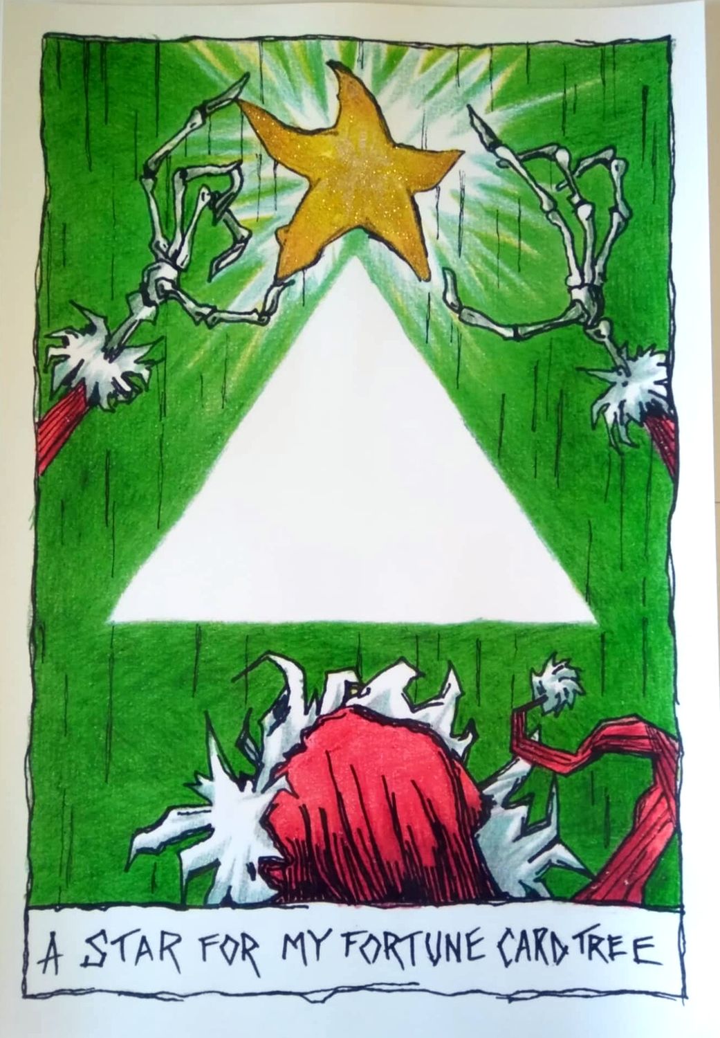 Christmas Nightmare Tarot Card Poster, Design: Poster #1