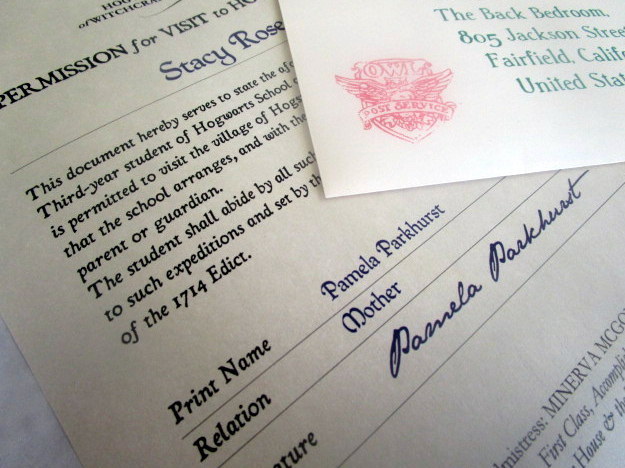 Permission Slip to Wizarding Village
