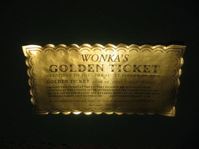 Classic Golden Ticket Customized