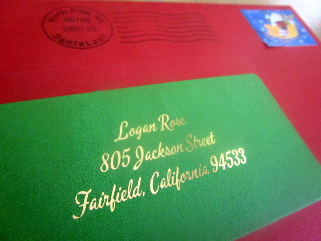 Letter from Santa Claus (retro)