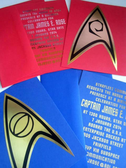 Sci Fi Insignia Postcard Invitation