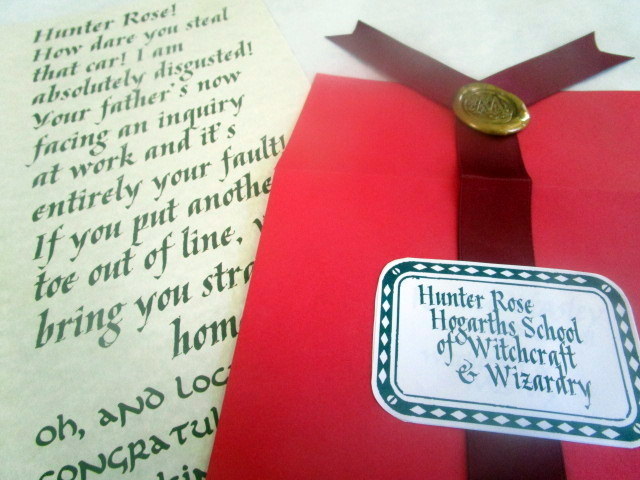 &quot;Screaming&quot; Wizarding Letter in Red Envelope