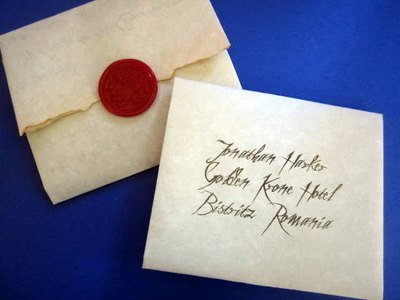 Dracula's Letter to Jonathan Harker