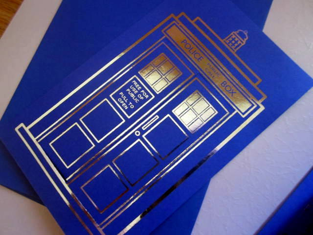 Blue Police Box Notecard