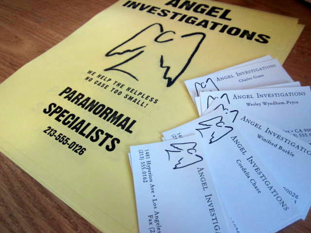 Angel Investigations Business Cards &amp; Flyer