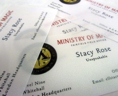 Wizarding Government Business Cards (10)