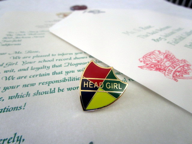 Head Boy or Head Girl Letter &amp; Pin Set