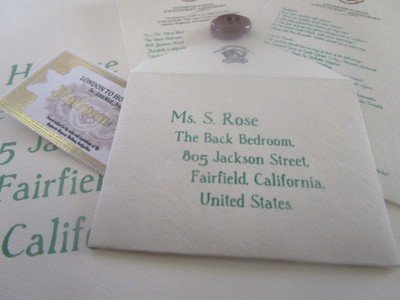 Mini Wizarding Acceptance Letter & Ticket for 18" Dolls (British School)