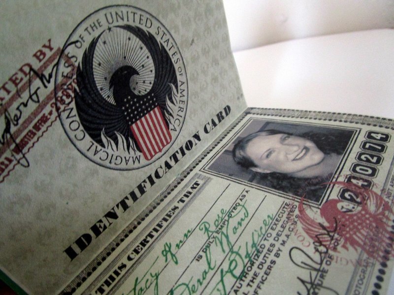 American Wizarding Government Identity (I.D.) Card